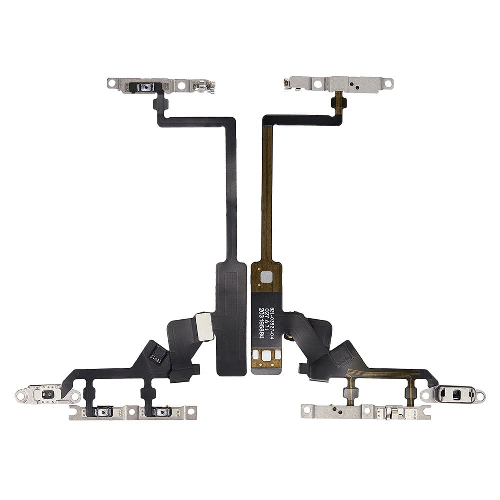 Power Flex & Volume Flex With Brackets For Apple iPhone 14 Pro